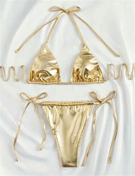 gold bikini porn|gold.